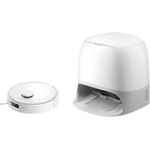 Roborock Qrevo Curv 5A1, Staubsauger Roboter mit 18.500 Pa Saugkraft, FlexiArm Randwischsystem und Multifunktions-Dock 3.0, Weiss