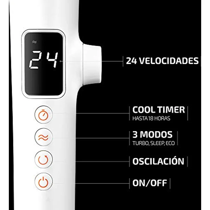 Cecotec Standventilator EnergySilence 1030 SmartExtreme, weiß-kupfer – Bild 5