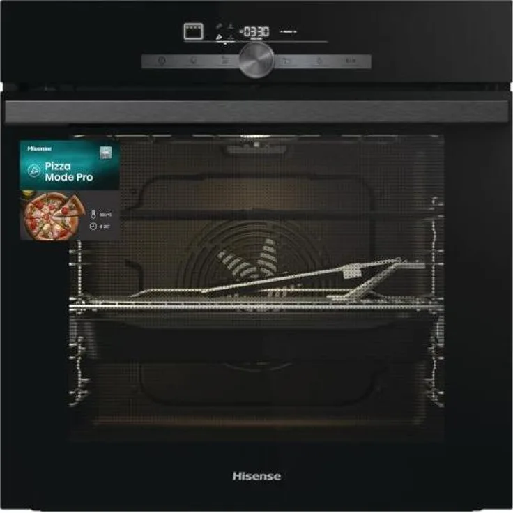 Hisense BI350BGPZ Einbaubackofen, 77 l, 3500 W, A+, Schwarz, mit Umluft, Grill und Selbstreinigungsfunktion
