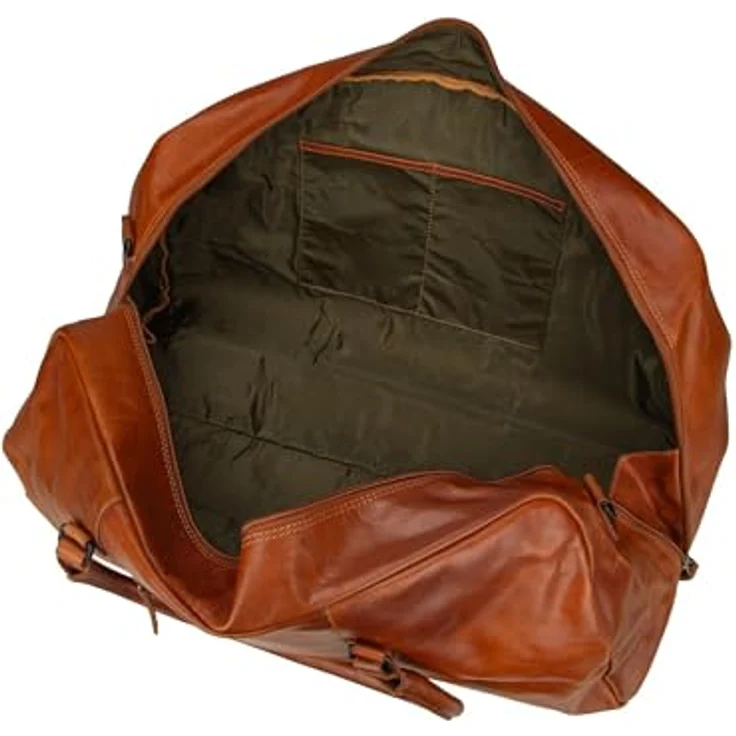 Greenburry Newport Weekender Reisetasche, 54 cm, 100% Leder, braun – Bild 4