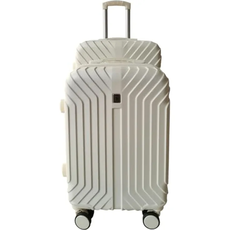 NTK-Collection Mabell, Hartschalenkoffer 2er-Set in Weiß, 80 l (M: 50 l, L: 80 l), mit Zahlenschloss und leichtläufigen Rollen