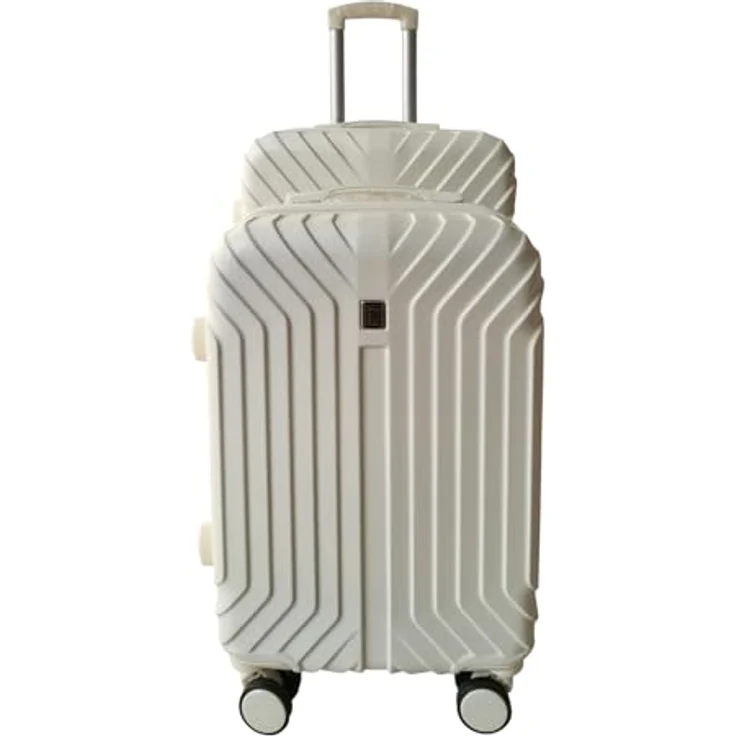 NTK-Collection Mabell, Hartschalenkoffer 2er-Set in Weiß, 80 l (M: 50 l, L: 80 l), mit Zahlenschloss und leichtläufigen Rollen – Bild 1