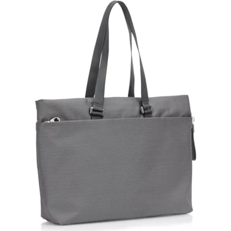 Mandarina Duck MD20 Shopper Tasche, 40 cm mit Laptopfach, 100% Polyester, grau – Bild 2