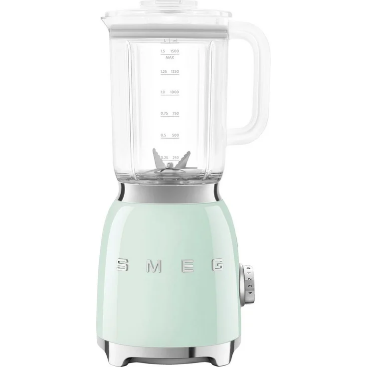 Smeg Standmixer BLF03PGEU, 800 W im 50’s Retro-Style für gesunde Smoothies und erfrischende Drinks, grün – Bild 1