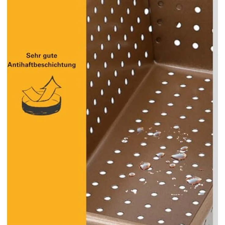 Birkmann Brotbackform perforiert, Laib & Seele, 200mm, Karbon – Bild 9
