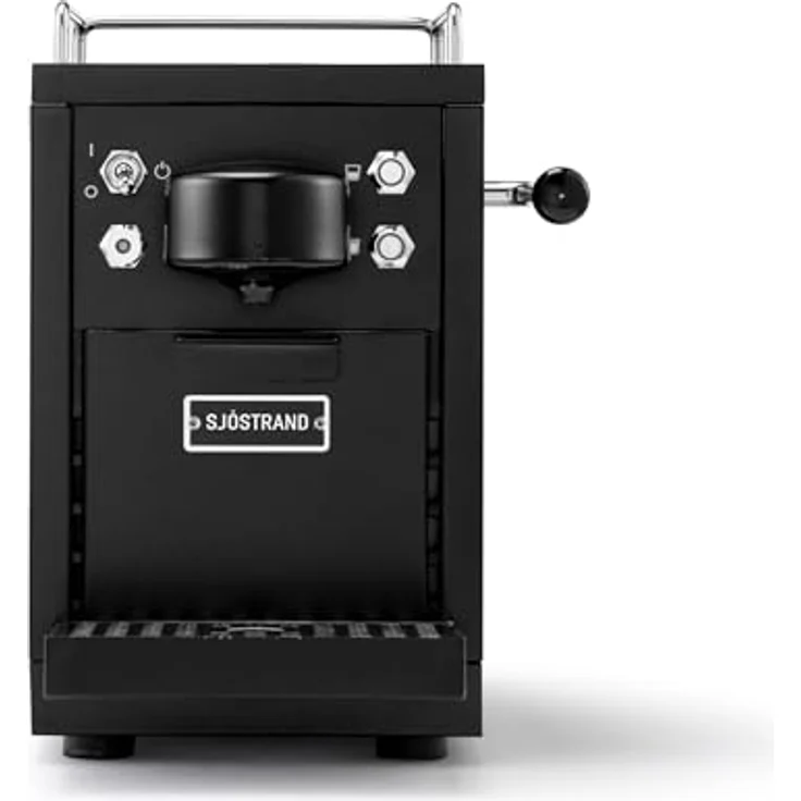 Sjöstrand Original Espresso Capsule Machine, Edelstahlgehäuse, skandinavisches Design, Chromoberfläche – Bild 2