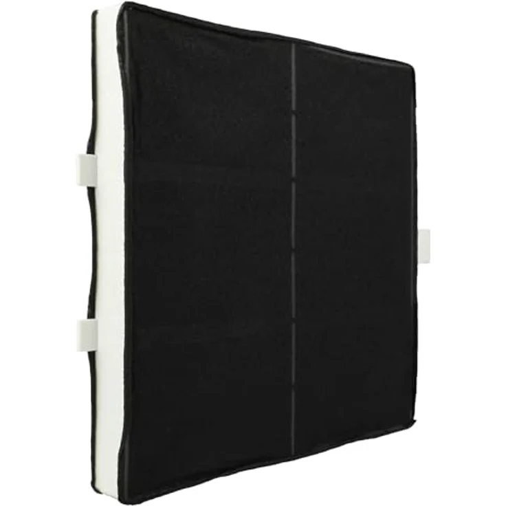 vhbw Aktivkohlefilter kompatibel mit Bosch DKE645E, DKE955MBR, DHZ5185, DHZ5186, DHZ5105, DHZ5180 Dunstabzugshaube - 22,2 x 22,2 x 2,4 cm - Preisvergleich – Bild 4