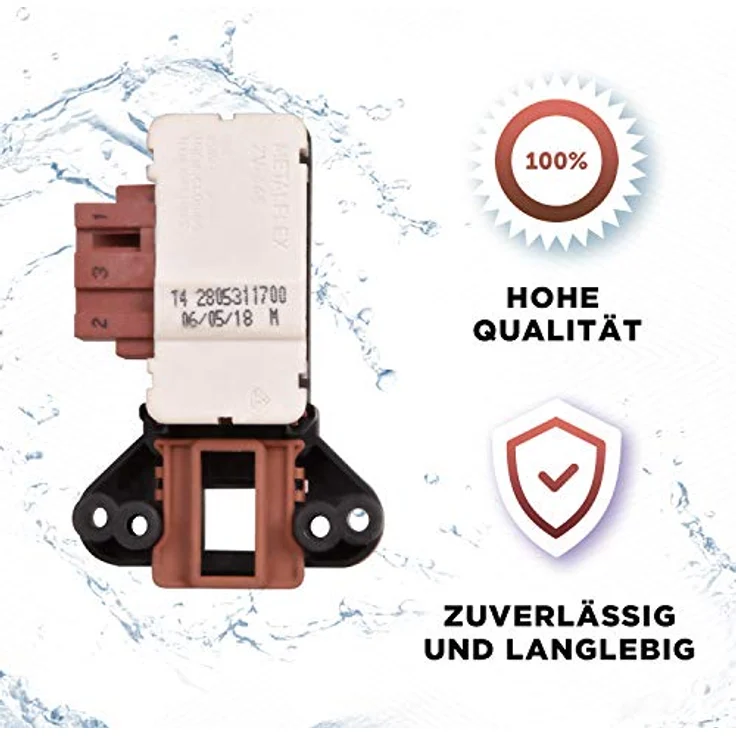 Beko Türsicherung 2805311600 für Waschmaschinen - Ersatzteil für Modelle von essentiel b, far, aya, saba, continental edison, listo, grundig, altus, selecline – Bild 6