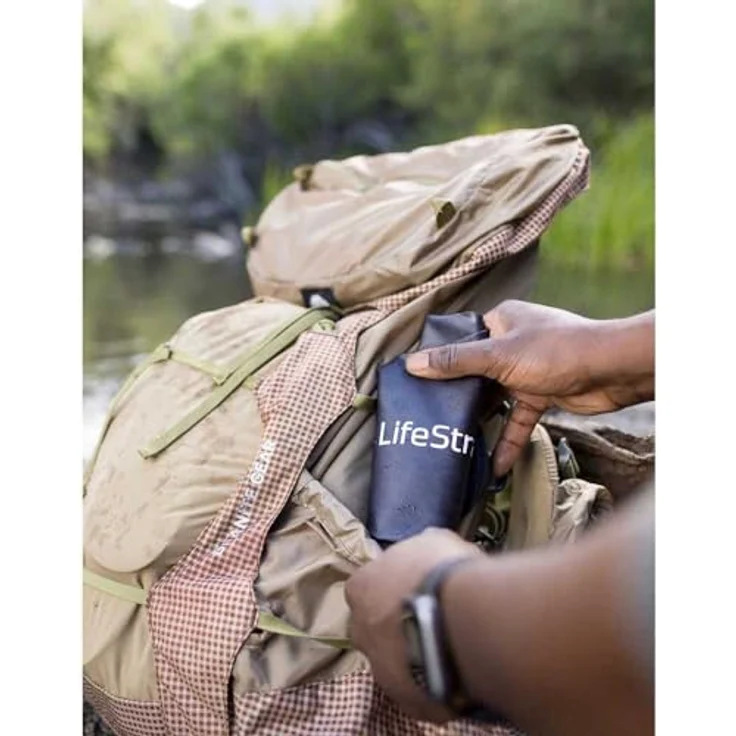LifeStraw Peak Series Compact Gravity Wasserbeutel mit Wasserfilter, 3 L, hohe Durchflussrate, BPA-frei, blau – Bild 5