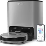LEFANT Wischroboter T1 mit Selbstwaschend/Selbstreinigend Dock, dToF Lasernavigation, Teppicherkennung - App/Alexa Steuerung, Grau