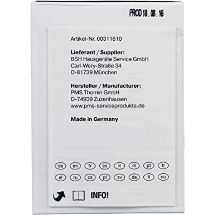 Bosch Reinigungspulver Original 311925 für Waschmaschinen, kompatibel mit SIEMENS, NEFF, GAGGENAU, VIVA, BALAY – Bild 5