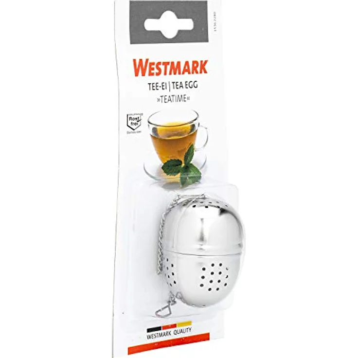 Westmark Tee-Ei, Ø 40 mm, Rostfreier Edelstahl, Teatime, Silber, 15362280 – Bild 9