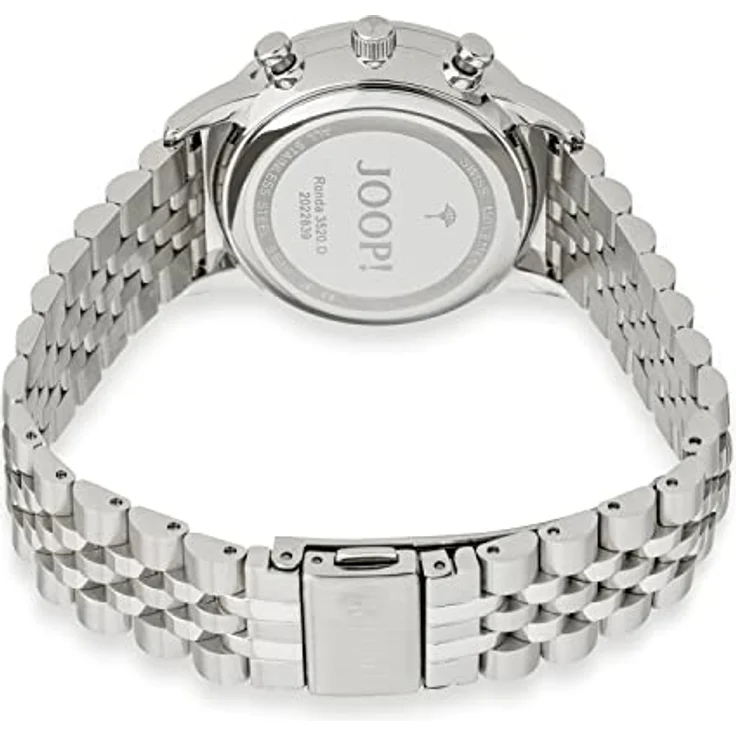 JOOP! Armbanduhr Damen Chronograph Analog, mit Edelstahl Armband, Silber, 5 bar Wasserdicht, Kommt in Uhren Geschenk Box, 2022839 – Bild 2