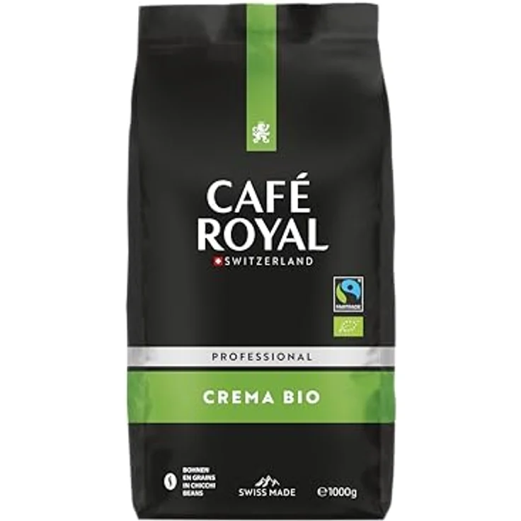 Café Royal Crema Bio Fairtrade Max Havelaar Professional Line Bohnenkaffee, 1er Pack (1 x 1 kg) – Bild 2