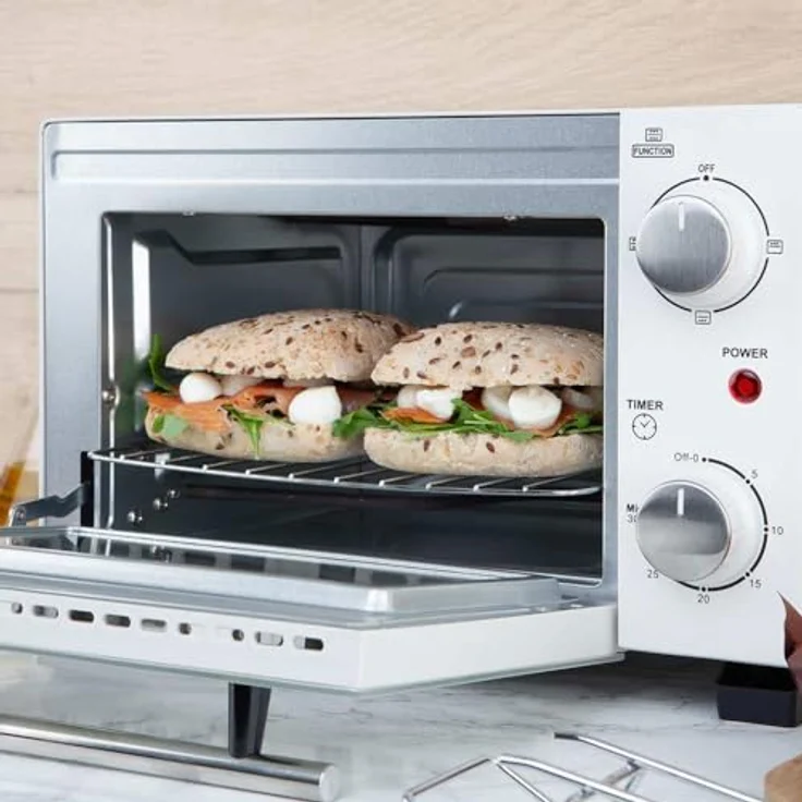 Orbegozo HO 975, Minibackofen mit 10 Litern Volumen, 800 W, weiß – Bild 7
