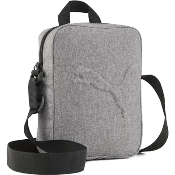PUMA Umhängetasche PUMA Buzz Heather, elegante Tragetasche für Erwachsene mit Hauptfach und verstellbarem Schulterriemen