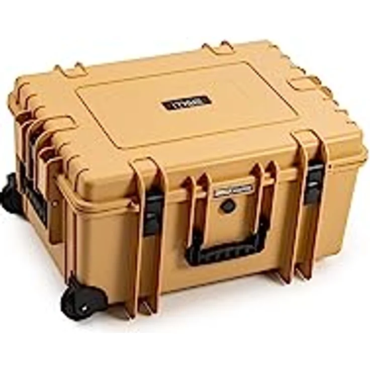 B&W International B&W Transportkoffer Outdoor Typ 6800 Desert-Tan mit Würfelschaum, Trolley Koffer, wasserdicht nach IP67 Zertifizierung, staubdicht, bruchsicher und unverwüstlich – Bild 4