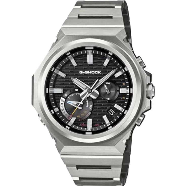 Casio G-Shock G-Steel GST-B1000D-1AER, Solar-Quarzuhr aus Edelstahl mit Bluetooth-Verbindung, Silber/Schwarz – Bild 2