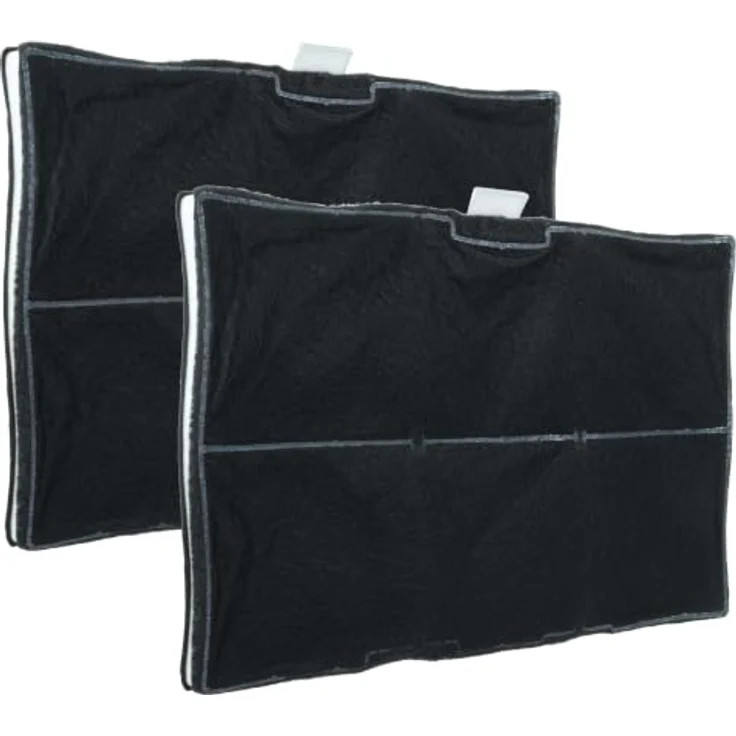 vhbw 2x Aktivkohlefilter für Siemens Dunstabzugshauben, schwarz, effektive Geruchneutralisation und Fettfilterung, Maße 32x22x2 cm – Bild 1