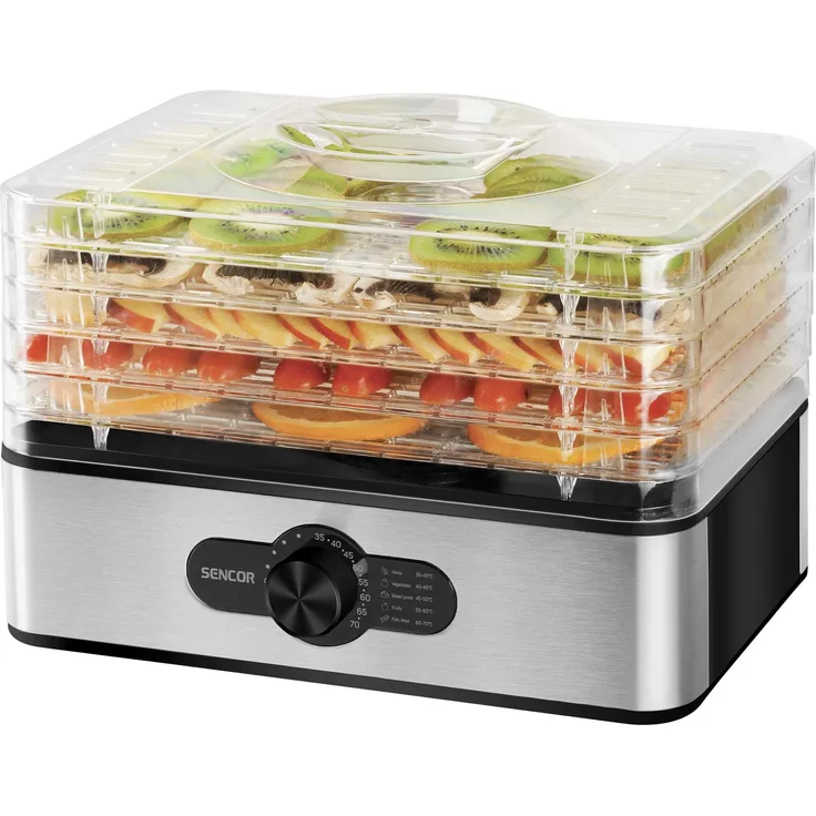 Sencor SFD 950SS, Dörrautomat, Schwarz, Silber