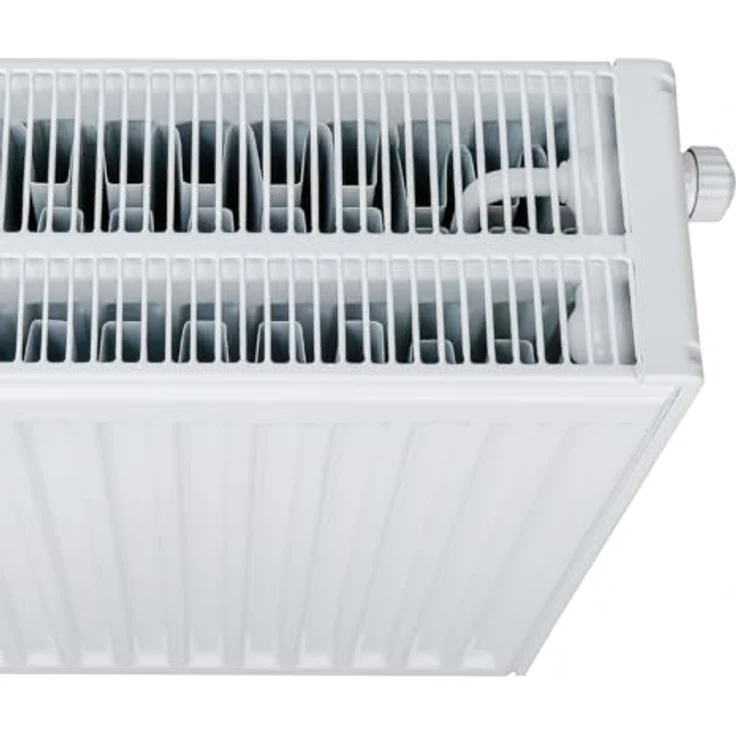 Belrad Universalheizkörper T33, Kompakt Ventilheizkörper 6 Anschlüsse, 400x800 mm, 1369 W, Reinweiß – Bild 2
