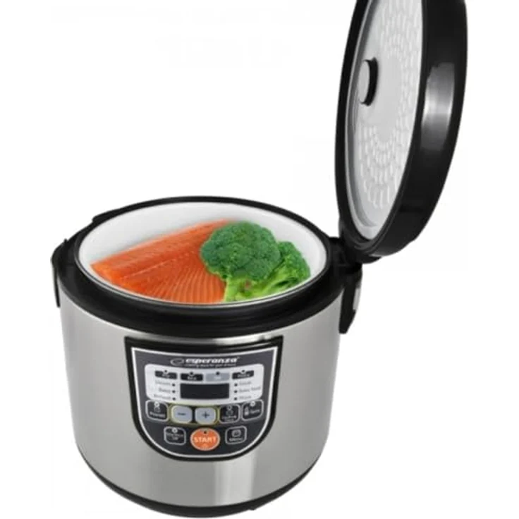 Esperanza EKG011 Multicooker Cooking 5 L 860 W Schwarz, Metallic – Bild 9