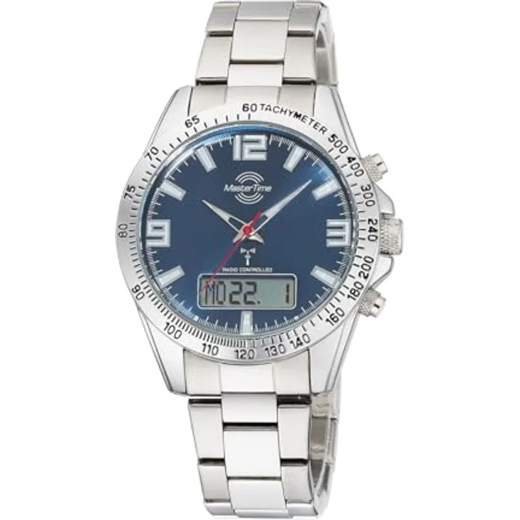 Master Time Funk Quarz Herren Uhr Analog-Digital mit Edelstahl Armband MTGA-10875-32M – Bild 1