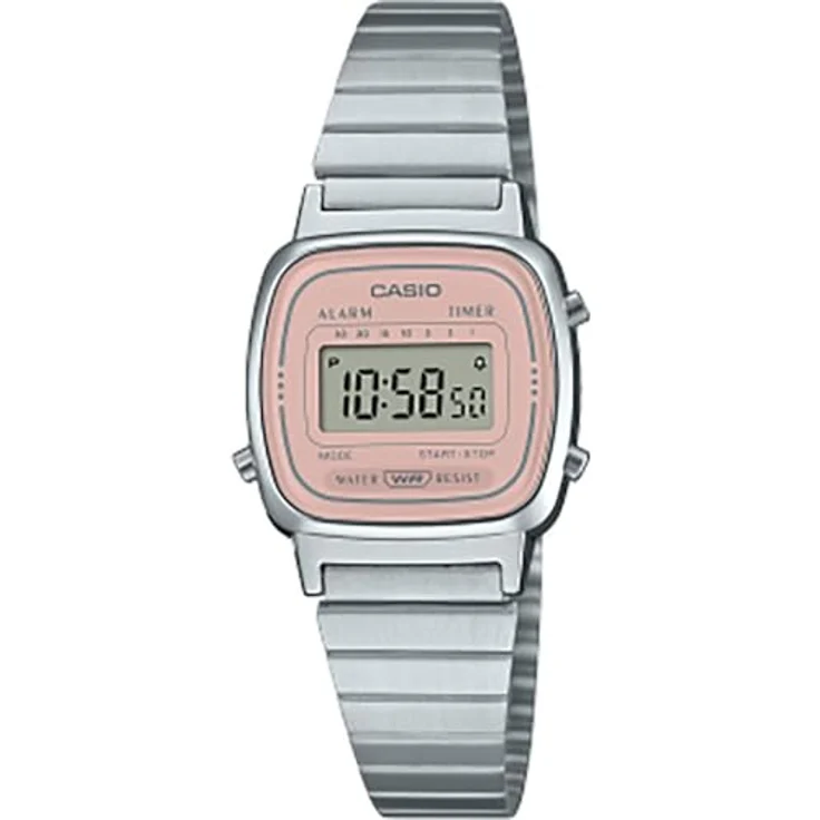 Casio Damen Digital Quarz Uhr mit Edelstahl Armband LA670WEA-4A2EF – Bild 2