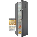 Exquisit Vollraumkühlschrank KS360-V-HE-040D inoxlook-az | Nutzinhalt: 359 L | Ohne Gefrierfach