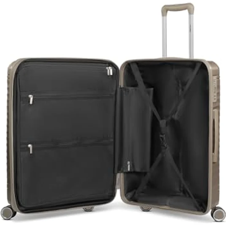 Picard Vienna 4 Rollen Trolley M, 65 cm mit Dehnfalte, 100% Polypropylen, silberfarben – Bild 8