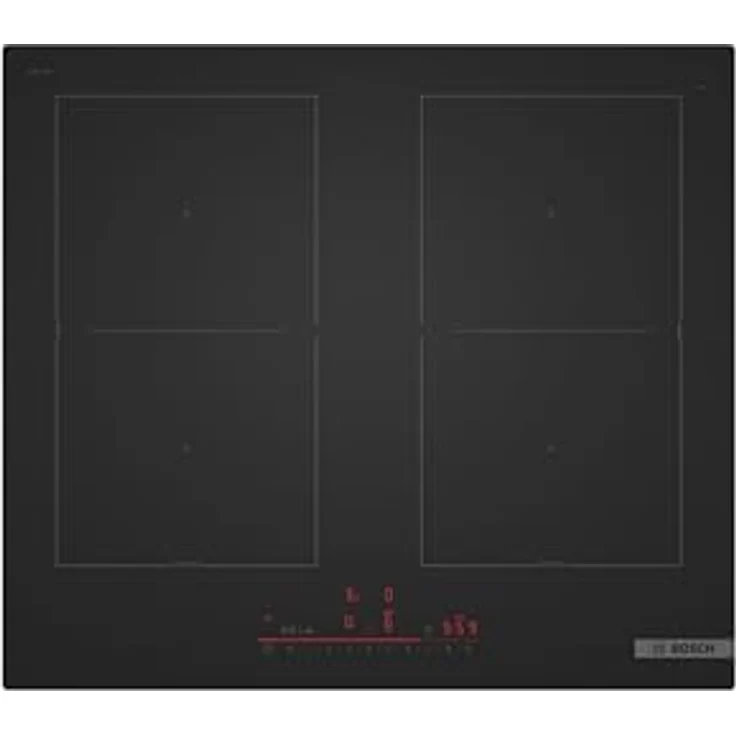 Bosch PVQ61CHB1E Serie 6 Induktionskochfeld 60 cm, Matt Schwarz - 5x weniger sichtbare Kratzer, Power Boost, automatische Dunstabzugaktivierung, Combi Zone für großes Kochgeschirr – Bild 1
