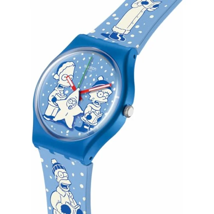 Swatch The Simpsons Gent SO28Z126 Tidings of Joy, Armband, gelb – Bild 3