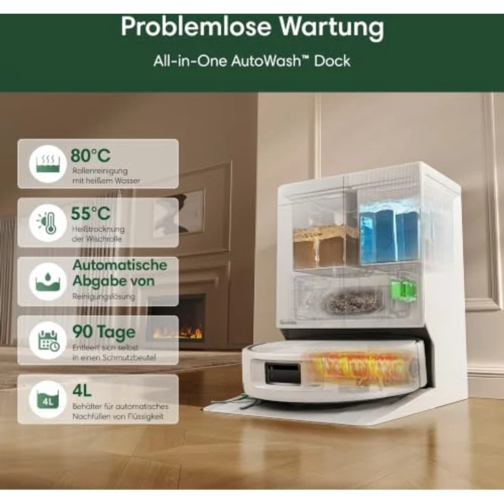 iRobot Roboter Staubsauger Combo 775 - White, 30.000 Pa Saugkraft, automatische Mopp-Reinigung, geeignet für Tierhaushalte – Bild 10