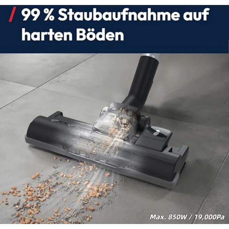 Hoover HE2Z10A, Boden-Staubsauger mit Beutel für alle Böden, 850 W, Schwarz/Grau, 3,5 L Behälterkapazität, waschbarer EPA-Filter – Bild 3