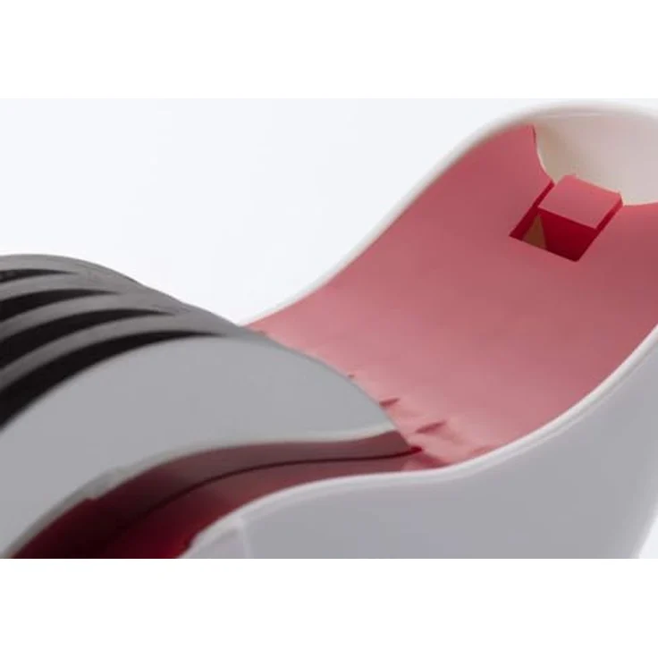 Westmark Kräuter-Schneider-Schneid-Roller, Mit 5 geschliffenen Schneidrädern, Kunststoff-Rostfreier Edelstahl, Schneidfix, Weiß-Rot, 10682260 – Bild 5