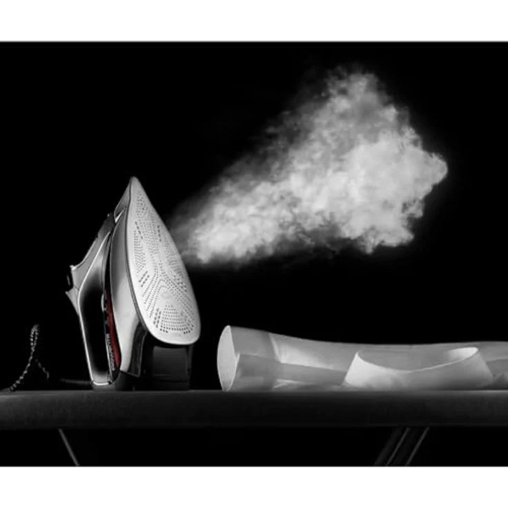 Rowenta DW8210D1 Dampfbügeleisen, Microsteam 400 Soleplate 2 m, 200 g-min, Schwarz, Rot, 50 g-min – Bild 5