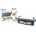 Tristar PD-9010 Kontaktgrill mit ILAG Antihaftbeschichtung, beweglichem Deckel und Grillplatten für Sandwiches, Panini, Fleisch und Fisch