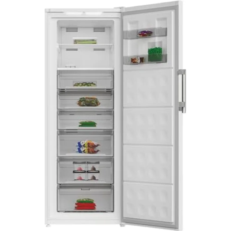 Bauknecht GKN WC19170D Gefrierschrank, 6 Gefrierschubladen, No Frost-Funktion, Supergefrier-Funktion, LED-Innenbeleuchtung, 70 x 191,2 x 81,3 cm, weiß