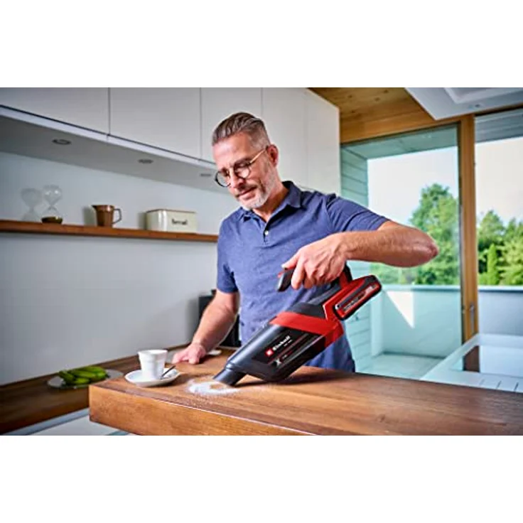 Einhell Akku-Handstaubsauger TE-HV 18/06 Li-Solo Power X-Change (18 V, 72 mbar Saugleistung, inkl. Fugendüse, Polsterdüse, Bodendüse, 0,6 L Staubbehälter, ohne Akku) – Bild 4