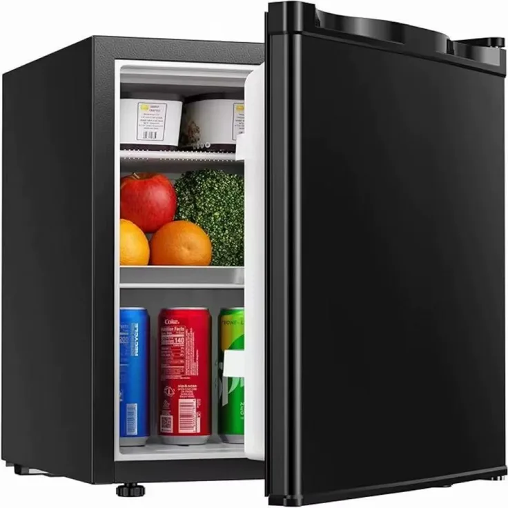 EUHOMY Mini Kühlschrank 46L mit Gefrierfach, leise, wechselbare Türöffnung