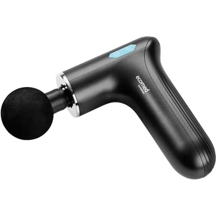 Medisana Ecomed MG-50E Massagepistole 20 W Schwarz mit integrierter Hot & Cold Peltier Technologie und LED-Display