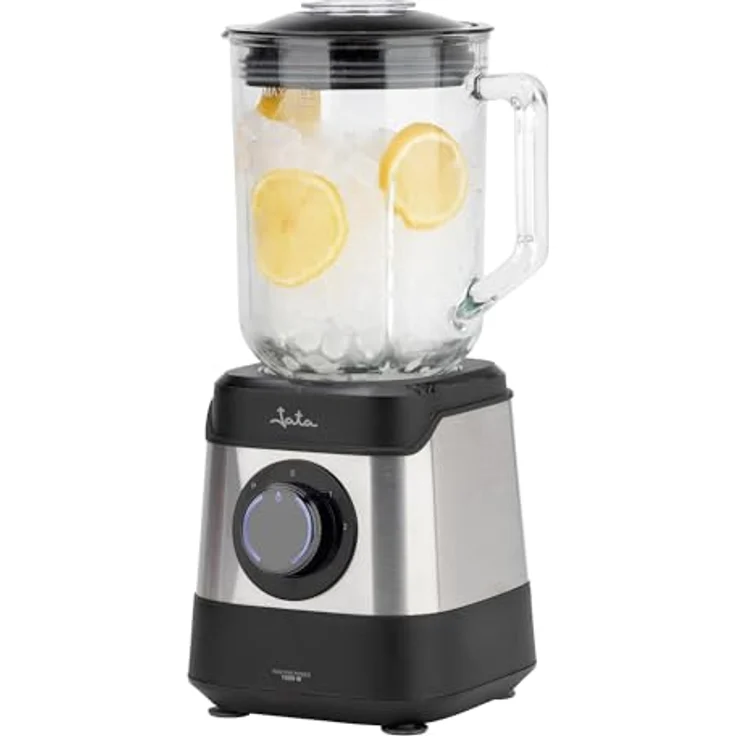 Jata JEBT3855, Standmixer mit 1500 W Leistung, Schwarz/Stahl, 1,8 L, Eis-Crusher – Bild 1