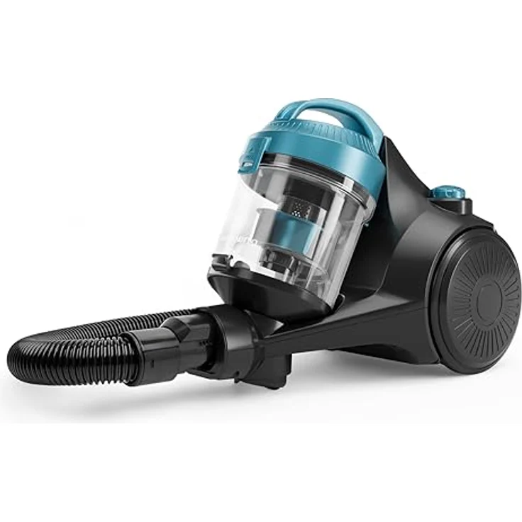 H.Koenig STC48, Beutelloser Bodenstaubsauger in Blau, 700 W, HEPA-12 Filter, 2 L Fassungsvermögen, 78 Dezibel – Bild 1