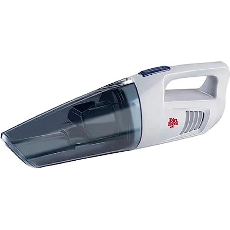 Dirt Devil Handstaubsauger DD5001 - Kabelloser Handsauger 80W - Inklusive Wandhalterung und versenkter Bürste - Aufgeladen in 5 Stunden - 20 minuten Akkulaufzeit - 0.5L Staubbehälter - Weiß – Bild 1