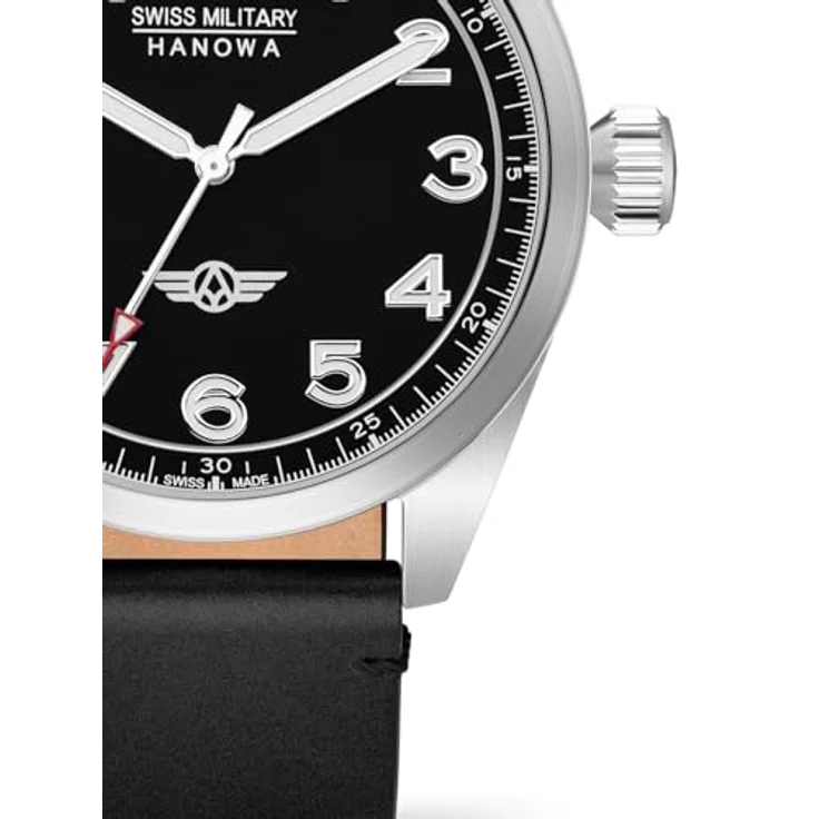 Swiss Military Hanowa Armbanduhr Herren Chrono Falcon SMWGA2100401, Quarzuhr, 42 mm, schwarz – Bild 2