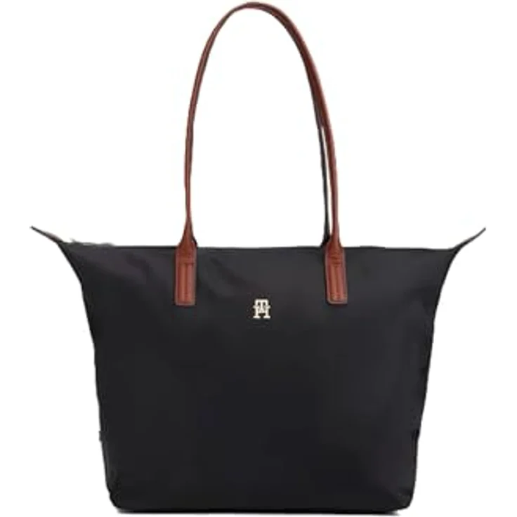 Tommy Hilfiger TH Popette Shopper Tasche, 48 cm, schwarz, 100% Nylon – Bild 6