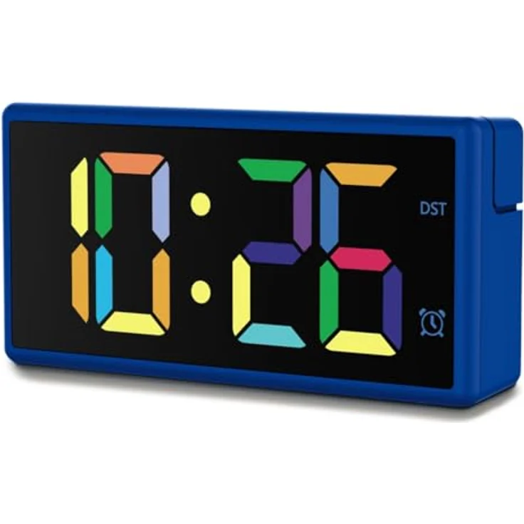 Hama Ibiza, Digitaler Wecker mit Multicolor-Display, USB-Anschluss und anpassbarer Lautstärke – Bild 1
