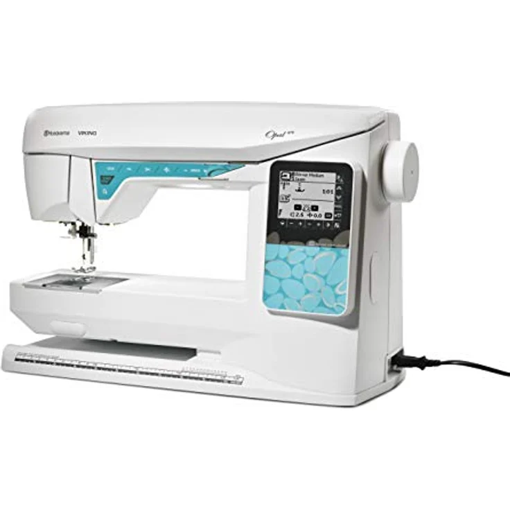 Husqvarna Viking Nähmaschine Husqvarna Viking Opal 650, mit 160 wunderschönen Stichen und Knopfloch-Sensorfuß, weiß – Bild 3