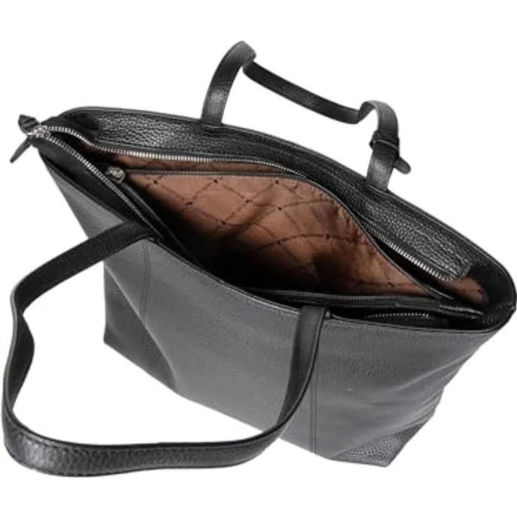 Braun Büffel Hanna Shopper Tasche S, 100% Leder, schwarz, 38 cm x 25 cm x 12.5 cm – Bild 5