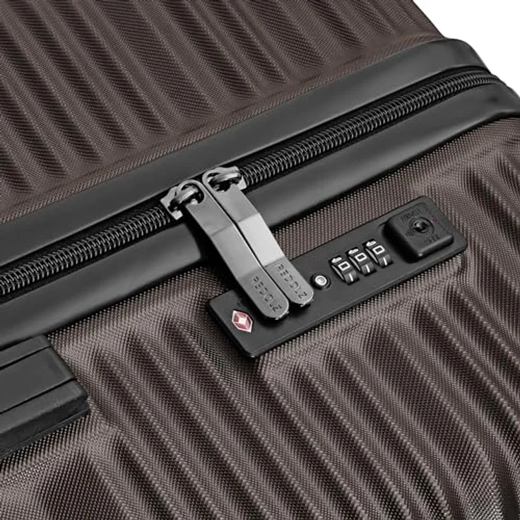 Redolz Koffer Essentials 16 3-SET 4 Rollen Kofferset 3-teilig Braun (XL) – Bild 4